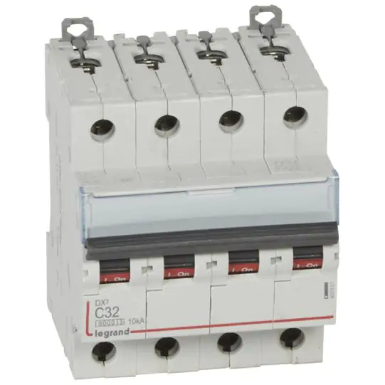 Disjoncteur DX³ 4P 32A courbe C 6/10 kA - Legrand