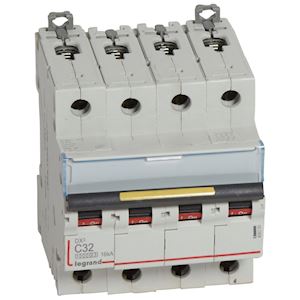 Circuit breaker DX³ 4P 32A C curve 10/16 kA - Legrand