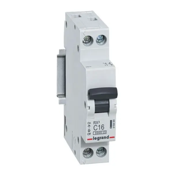 Disjoncteur RX³ 1P+N 16A courbe C 3 kA - Legrand