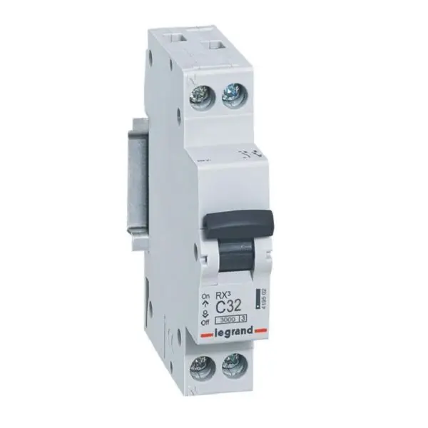 Disjoncteur RX³ 1P+N 32A courbe C 3 kA, 1 module - Legrand