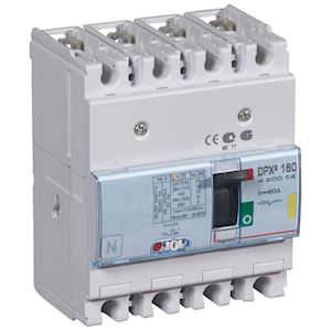Disjoncteur DPX³ 160 magnétothermique 4P 80A 16 kA - Legrand