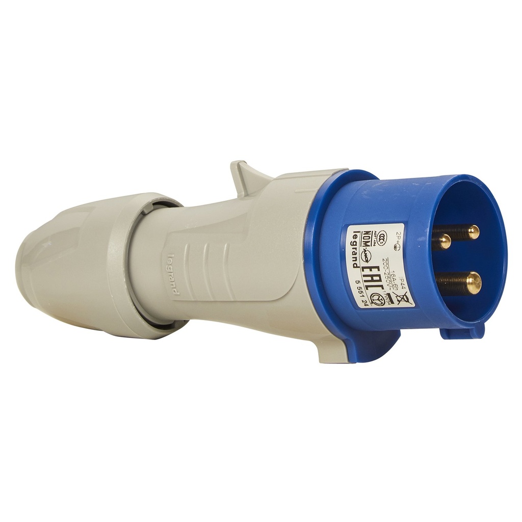 Fiche industrielle 16A 2P+T 230V IP44 - Legrand