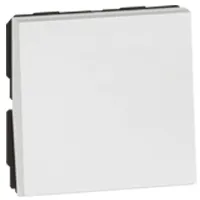 Interrupteur 10A, 2 modules, blanc, gamme Arteor - Legrand