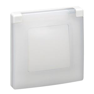 Plaque simple IP44/IK, blanc - Legrand