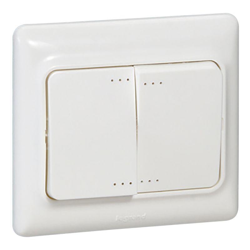 Double allumage 10A lumineux, gamme Kaptika - Legrand