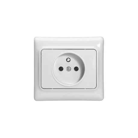 Prise 2P+T à éclips, blanc - Legrand
