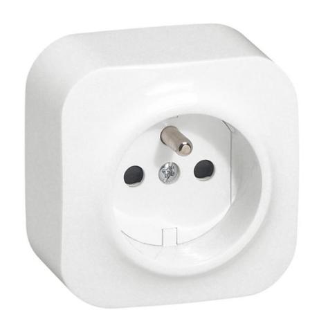 Prise 2P+T blanc - Legrand
