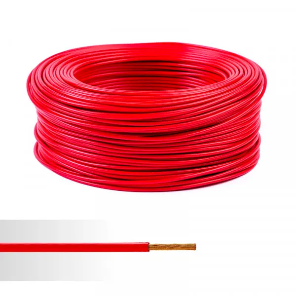 Fil souple 1x6 mm² rouge