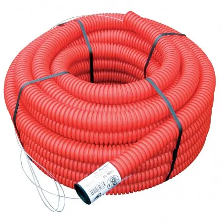 Gaine rouge TPC Ø90, 25 m - Courant