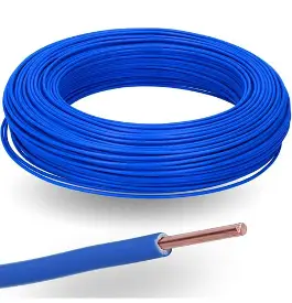 Fil rigide 2,5 mm² bleu, rouleau 100 m - Prysmian (origine France)