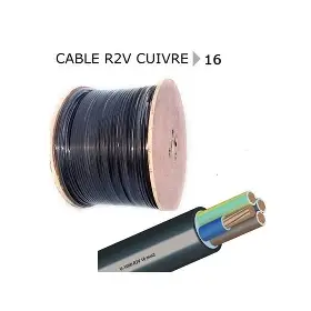 Câble rigide U1000 R2V 5G25 mm² - Prysmian (origine France)