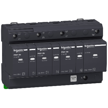 Surge protector PRD1 25r 3P+N 350V, with remote signalling - Schneider