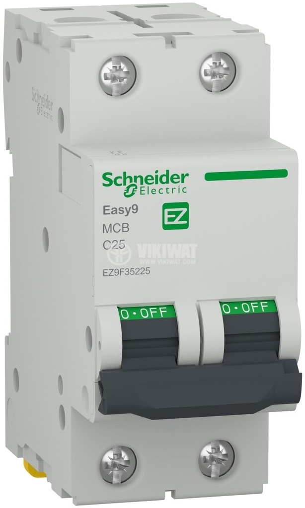 Disjoncteur Easy9 XP 2P 25A courbe C 6 kA - Schneider