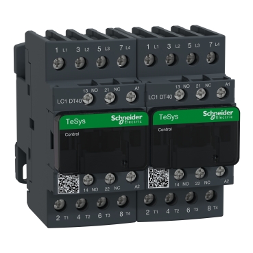 Contacteur inverseur TeSys D 4P AC1 40A, bobine 230V - Schneider