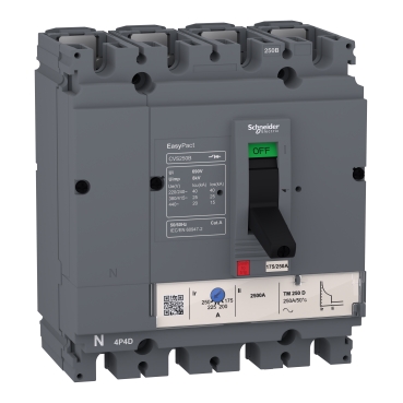 Disjoncteur boîtier moulé ComPact CVS100B TM100D 4P - Schneider