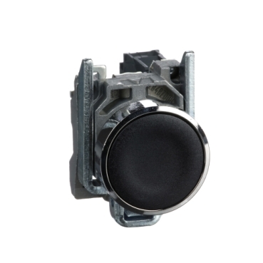 Bouton-poussoir Harmony XB4 noir Ø22, contact NO - Schneider