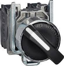 Selector switch 2 positions black Ø22 - Schneider