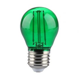Ampoule LED filament décorative 2W G45 E27, verre vert - V-TAC