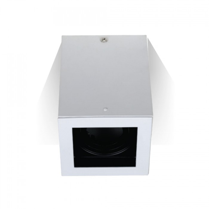 Support de spot GU10 carré, blanc - V-TAC