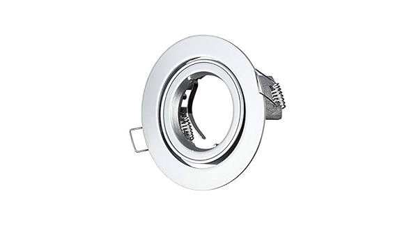 Support de spot GU10 rond, gris argent - V-TAC