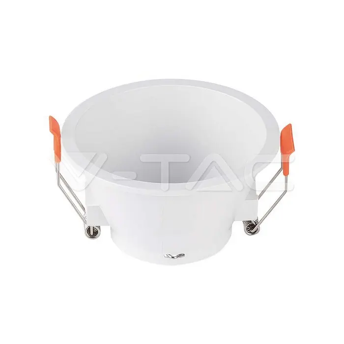 Support de spot GU10 rond, blanc - V-TAC