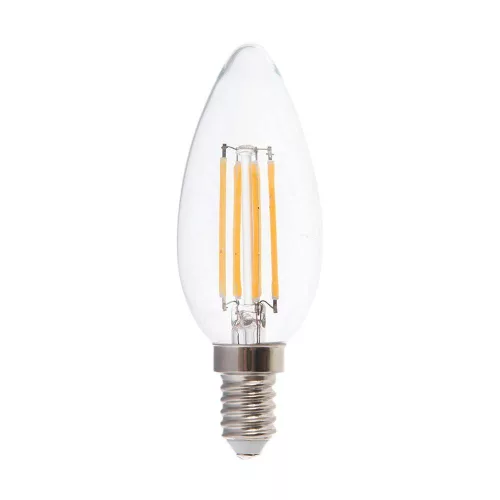 Ampoule LED flamme filament 4W, verre clair, dimmable 3 niveaux - V-TAC