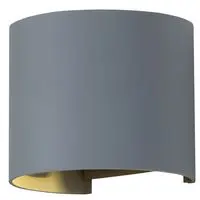 Applique LED 6W 4000K, puce Bridgelux, grise, ronde - V-TAC