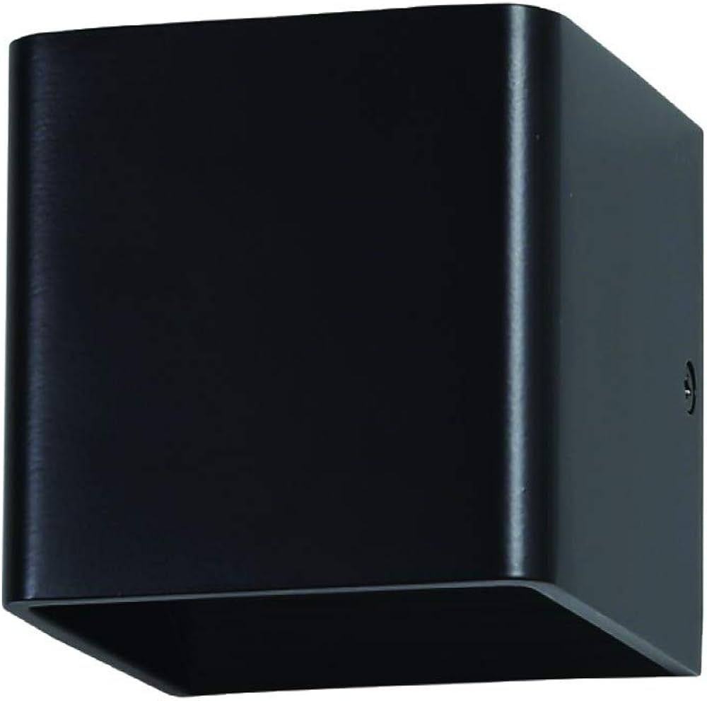Applique LED 5W 4000K, puce Bridgelux, noire, carrée - V-TAC