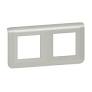 Plaque 2x2 modules, alu - Legrand