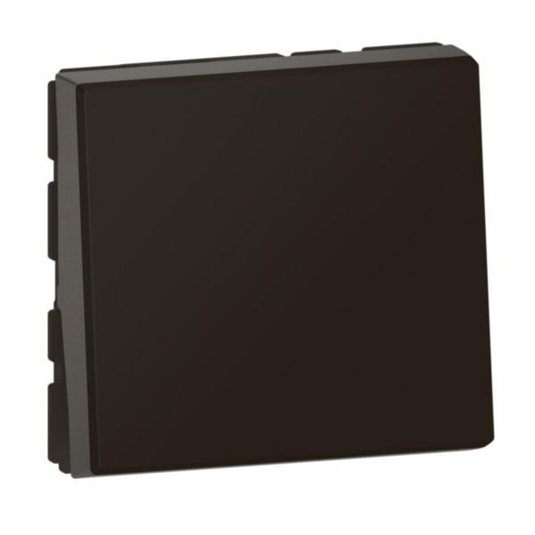 Poussoir ou poussoir inverseur Mosaic Easy-Led 6A, 2 modules, noir mat - Legrand