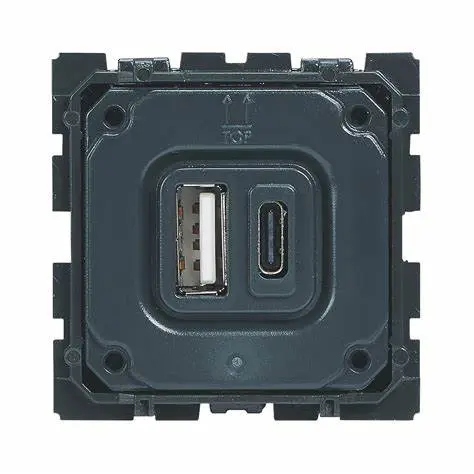 Chargeur double USB A+C 3A 15W, gamme Céliane - Legrand