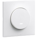 Poussoir 6A à voyant LED, blanc, gamme Urbano - Legrand