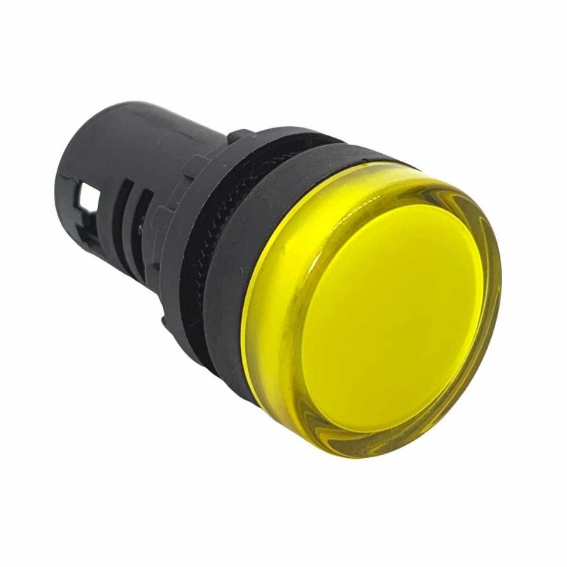 Voyant de tableau jaune avec voltmètre 20-500V - Andeli