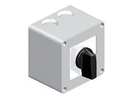 Manual changeover switch 2P 63A, with enclosure - Andeli