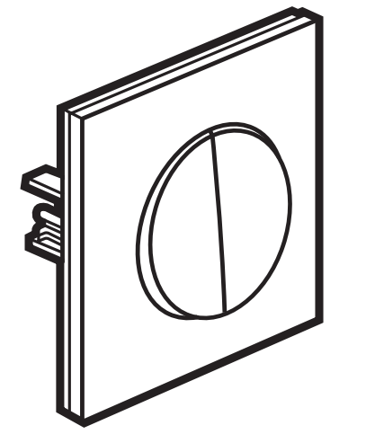 Double interrupteur 10AX blanc, gamme Urbano - Legrand
