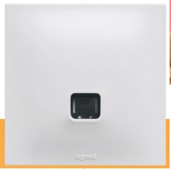 Prise RJ45 Cat6 UTP blanc, gamme Urbano - Legrand