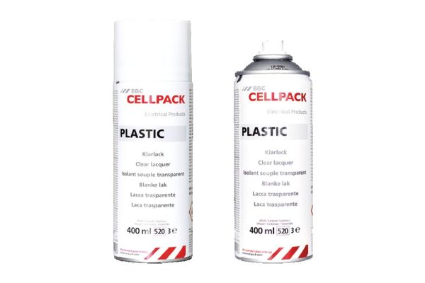 Vernis clair Plastik, spray 400 ml - Cellpack