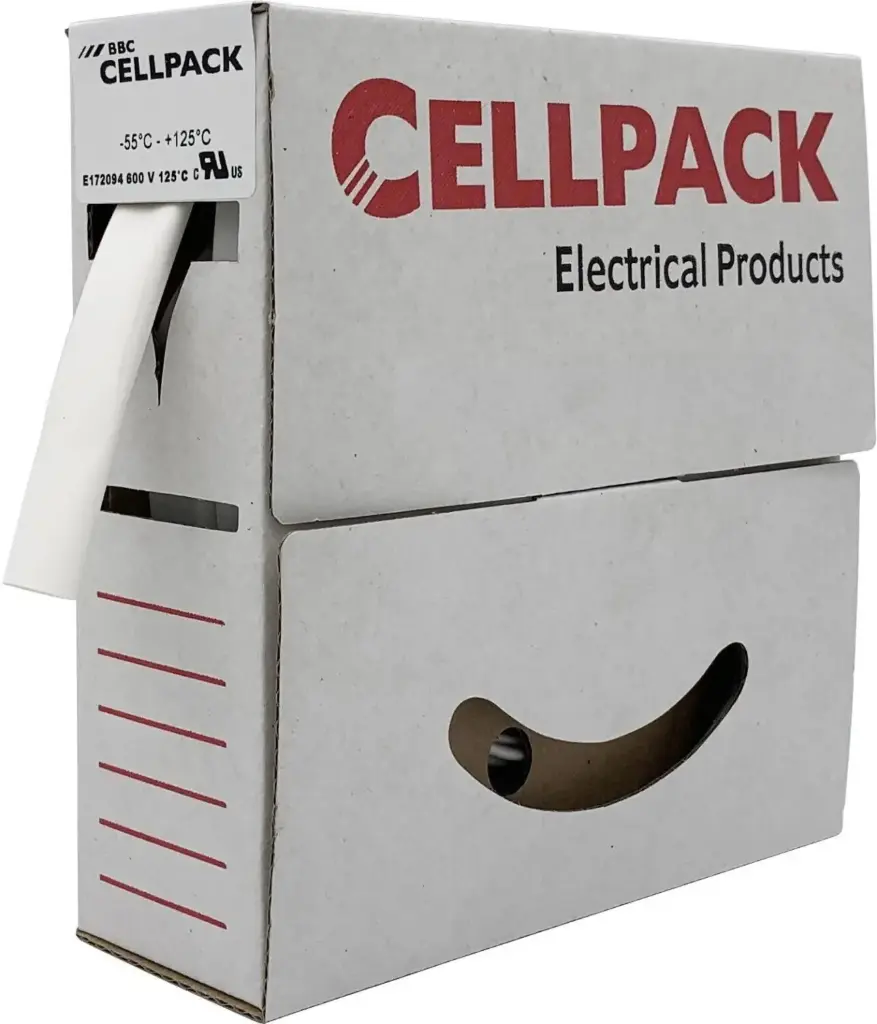 Gaine thermorétractable en boîte distributrice SB 24-8, noir - Cellpack