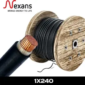 Câble rigide U1000 R2V 1x240 mm² - Nexans (origine France)
