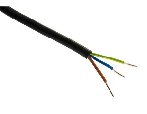Câble rigide U1000 R2V 1x25 mm² noir