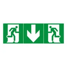 Étiquette adhésive d'évacuation (running man) pour BAES - Legrand