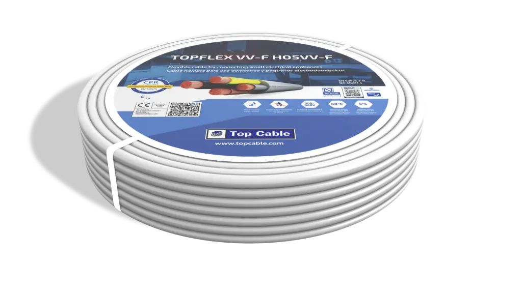 Flexible cable H05VV-F 3G1.5 mm² - Top Cable