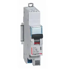 Disjoncteur DNX³ 1P+N 16A courbe D 4,5/6 kA - Legrand