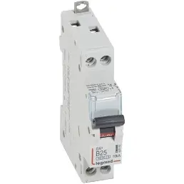 Disjoncteur DX³ 1P+N 25A courbe B 6/10 kA - Legrand