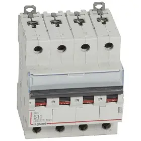 Disjoncteur DX³ 4P 10A courbe B 6/10 kA - Legrand