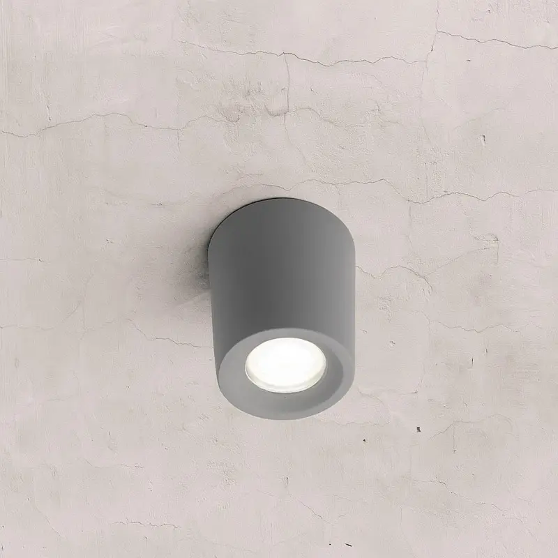 Applique extérieure Livia 60 gris, diffuseur dépoli, LED G9 1,7W 4000K - Fumagalli
