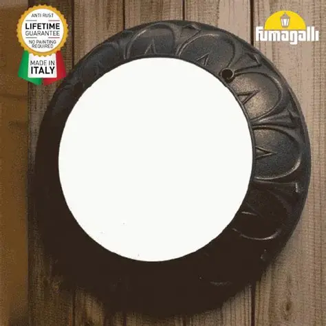 Plafonnier extérieur Rita noir, diffuseur opale, LED GX53 11,3W CCT (kit) - Fumagalli