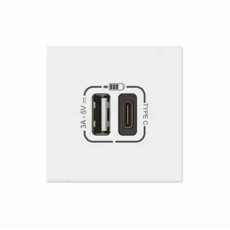 Double USB charger A+C Link, Mosaic - Legrand