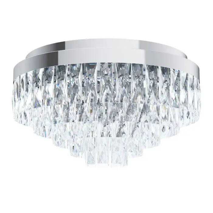Plafonnier 8 lampes E14 chrome/cristaux Valparaiso 1 - Eglo