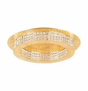 LED ceiling light 14 lamps gold/crystal Principe - Eglo